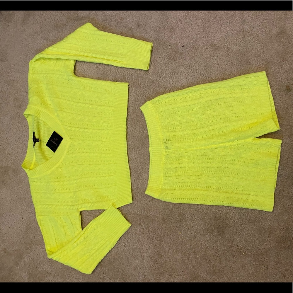2 piece sweater shorts set